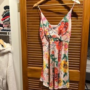 Express pink floral dress